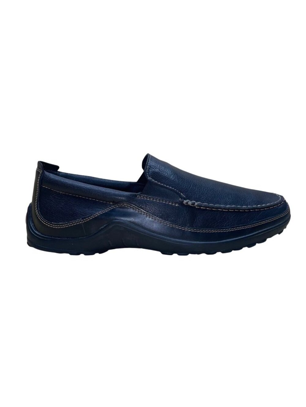 Cole Haan Men’s Black Leather Slip-On Moc Toe Tucker Ventian Loafers Size 12M